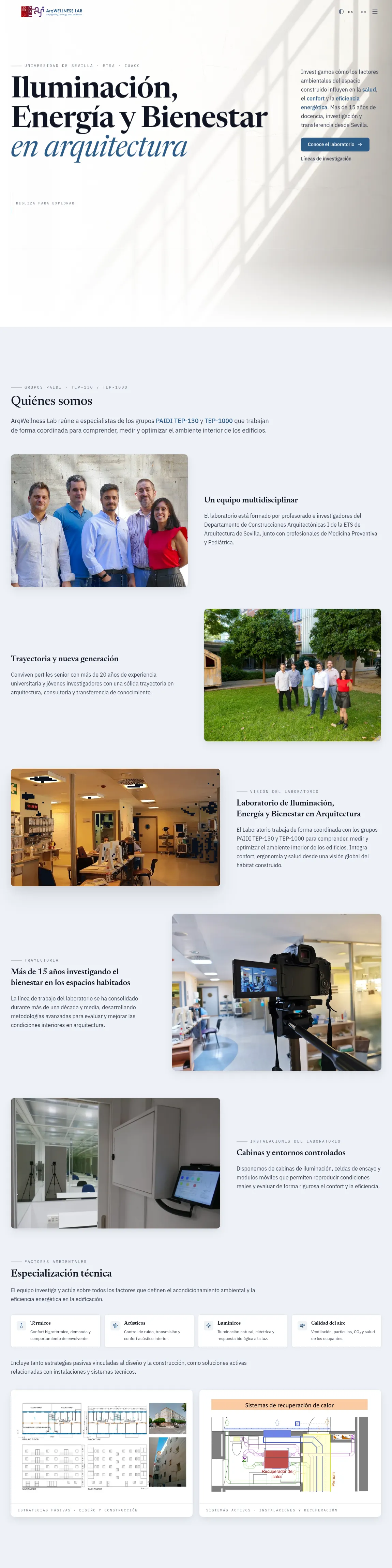ARQ Wellness Lab — laboratorio de arquitectura y bienestar